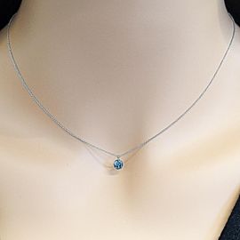 14k white gold diamond necklace