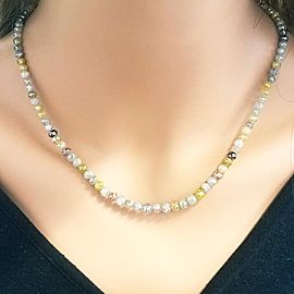 14k yellow gold diamond necklace