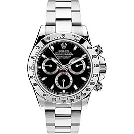 Rolex Pre Owned Steel Daytona 116520 Black