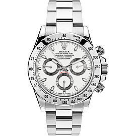 Rolex Pre Owned Steel Daytona 116520 White