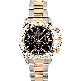 Rolex Pre-Owned Yellow Gold Daytona 116523 Black