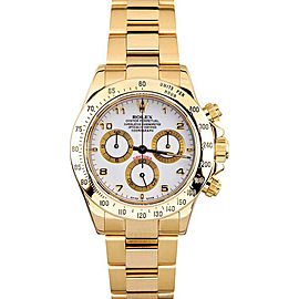 Rolex Pre-Owned Yellow Gold Daytona 116528 White