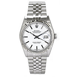 Rolex Men's Datejust Stainless Steel White Index Dial