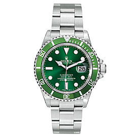 Rolex Submariner Steel Pre-Owned 16610 Custom Green