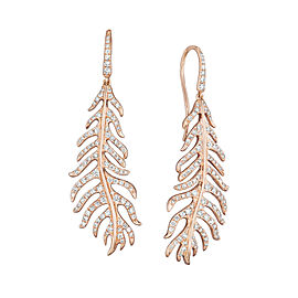 18K Gold Phoenix Large Pave Earrings