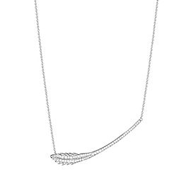 The Phoenix Feather Horizontal Diamond Necklace