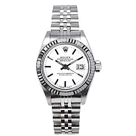 Rolex Women's Datejust Stainless Steel White Index Dial