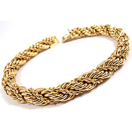 Tiffany & Co. 14K Yellow Gold Wide Rope Bracelet