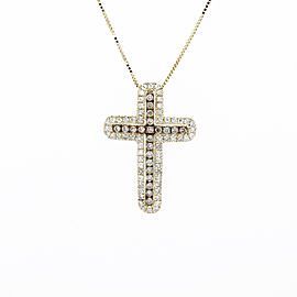 Espresso Diamond Cross Pendant