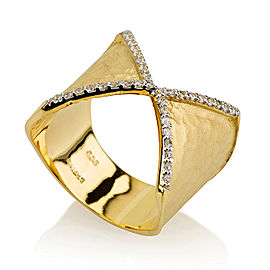 I.Reiss 14K Yellow Gold 0.2 Ring Size 7