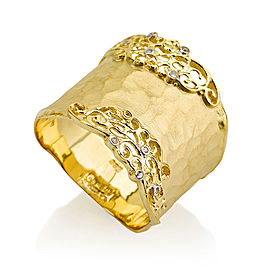 I.Reiss 14K Yellow Gold 0.06 Ring Size 7