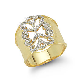 I.Reiss 14K Yellow Gold 0.43 Ring Size 7