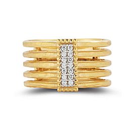 I.Reiss 14K Yellow Gold 0.08 Ring Size 7