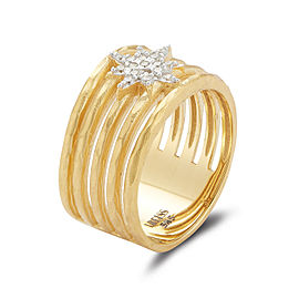 I.Reiss 14K Yellow Gold 0.1 Ring Size 7