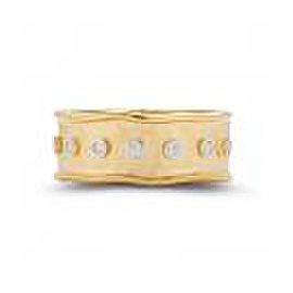 I.Reiss 14K Yellow Gold 0.11 Ring Size 7