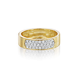 Yellow Gold Diamond Sectional Band Ring