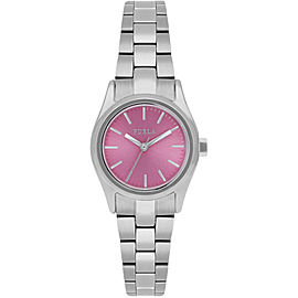 Furla Women's Eva Pink Dial Stainless steel Watch