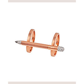 TZURI Rose Gold Double Ring