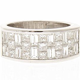 Heritage Gem Studio 2.25 Carat Total Princess Cut Diamond Cocktail Ring in 18 Karat White Gold