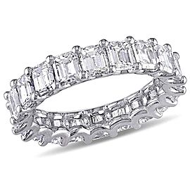 Heritage Gem Studio 4.93 Carat Total Emerald Cut Diamond Eternity Band in Platinum