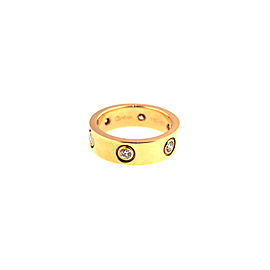 Cartier 18K Yellow Gold Love Diamond Ring