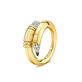 TZURI Yellow Gold Medium Signature Ring