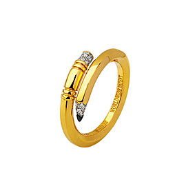 TZURI Yellow Gold Mini Signature Ring