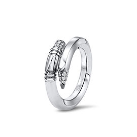 TZURI White Gold Small Signature Ring