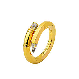 TZURI Yellow Gold Small Signature Ring