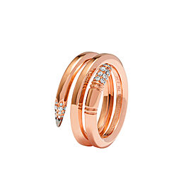 TZURI Rose Gold Serpent Ring