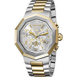 Roberto Cavalli Silver Two-Tone SS/IPYG Stainless Steel RV1G003M0096 Watch