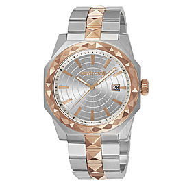 Roberto Cavalli Silver Two Tone Stainless Steel RV1G018M0096 Watch