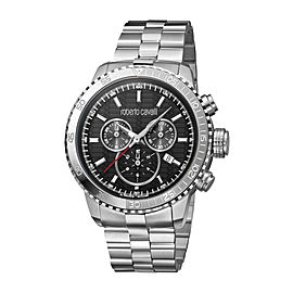 Roberto Cavalli Black Silver Stainless Steel RV1G035M0066 Watch