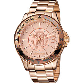 Roberto Cavalli Rose Rose Gold Stainless Steel RV1L001M0036 Watch