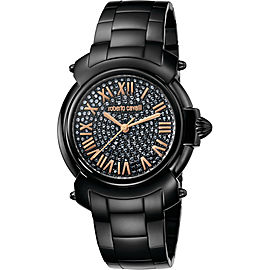 Roberto Cavalli Black/Full Stones Black Stainless Steel RV1L005M0086 Watch