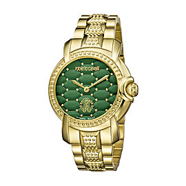 Roberto Cavalli Green Gold Stainless Steel RV1L019M0116 Watch