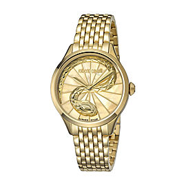 Roberto Cavalli Champagne MOP Gold Stainless Steel RV1L036M0076 Watch