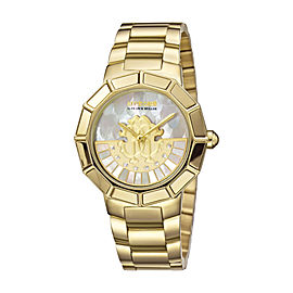 Roberto Cavalli Champagne MOP Gold Stainless Steel RV2L011M0086 Watch