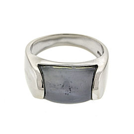 Bvlgari 18k White Gold Chalcedony Ring