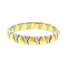 Bvlgari 18k Yellow Gold Two Tone Cuff Bracelet