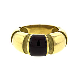 18k Yellow Gold Moubussin Red Stone Ring