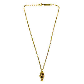 18k Yellow Gold Bvlgari Owl Necklace