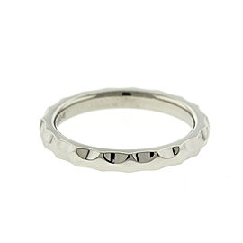 18k White Gold Louis Vuitton Hammered Finish Ring