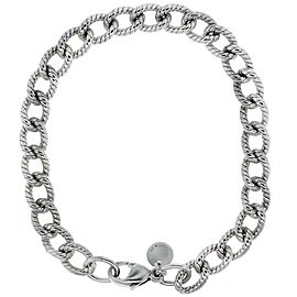 Tiffany Sterling Silver 2mm Cable Link Bracelet