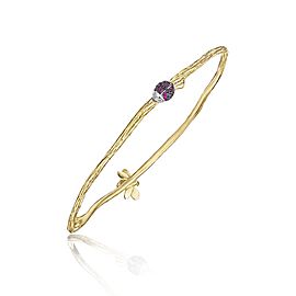 18K Gold Wonderland Ladybug and Bee Bangle