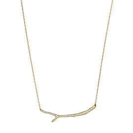 18K Gold Wonderland Twig and Diamond Necklace