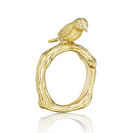 18K Gold Wonderland Stackable Love Bird Ring