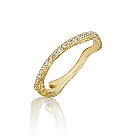 18K Gold Wonderland Stackable Diamond Eternity Twig Ring