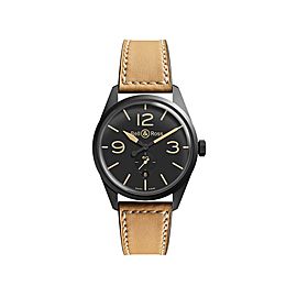 Bell & Ross Heritage BR123-HERITAGE Carbon Case Mens 41mm Watch