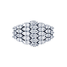 Fancy Diamond 14k White Gold Ring